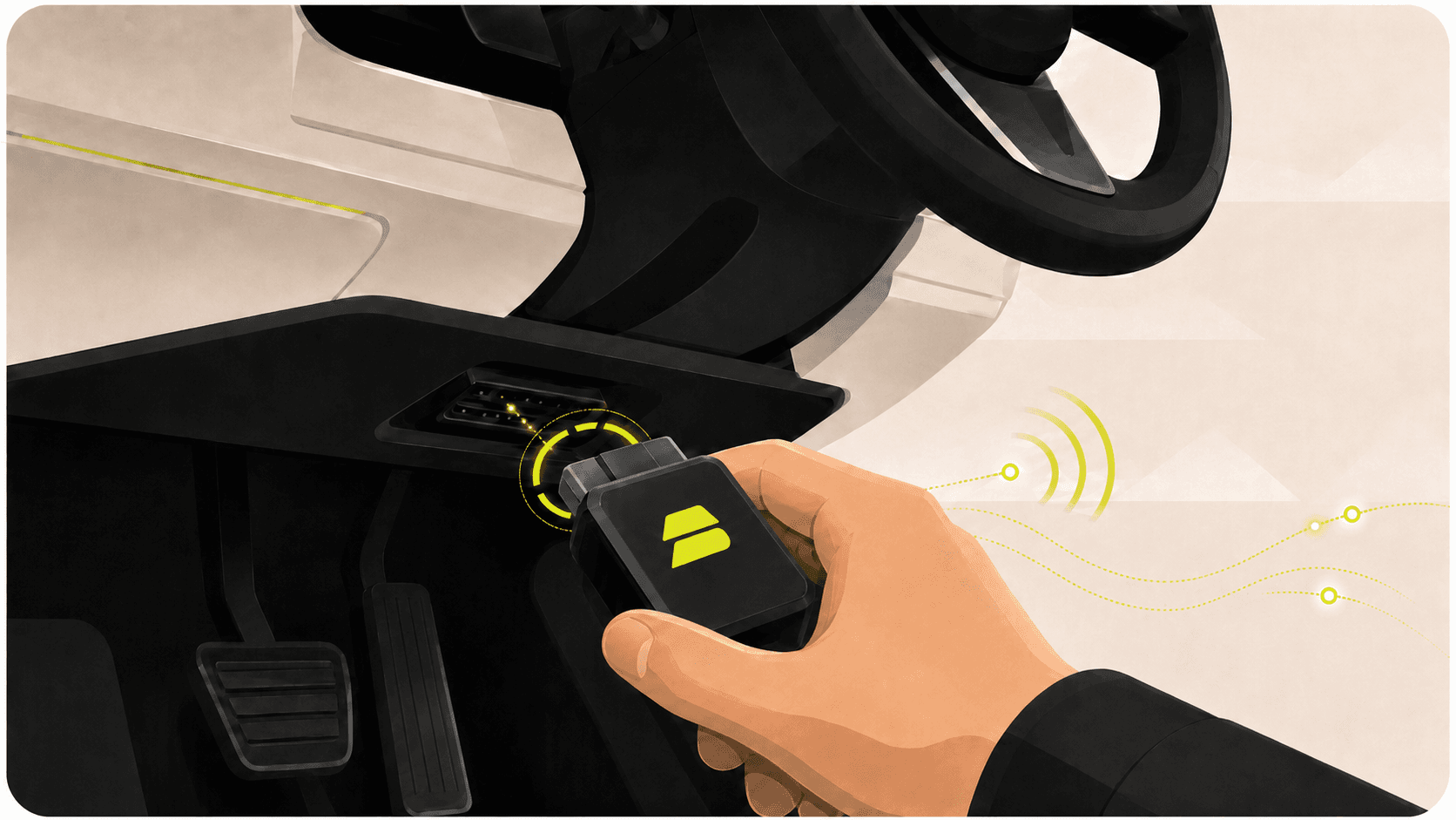 Connect your dongle to the Naubat app